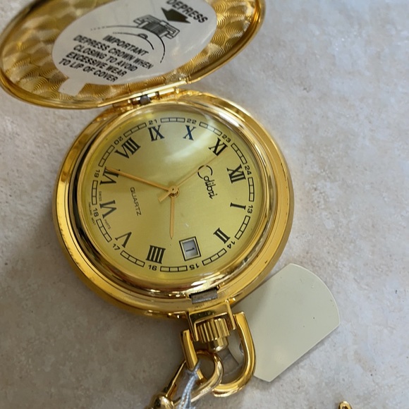 colibri Accessories Colibri Pocket Watch Battery Gold Tone Wdate